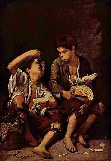 Bartolome Esteban Murillo Die Melonenesser oil painting picture